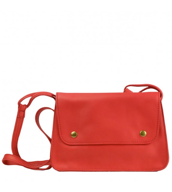 Sac Petit Vintage - Rouge - 100% Cuir