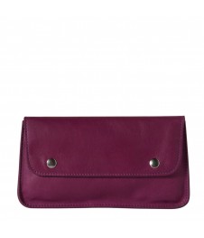 Portefeuille Vintage - Fuchsia - 100% Cuir