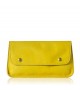 Portefeuille Vintage - Jaune - 100% Cuir