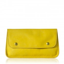 Portefeuille Vintage - Jaune - 100% Cuir