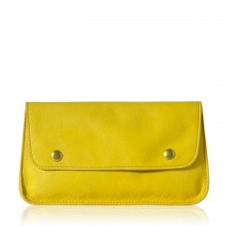 Portefeuille Vintage - Jaune - 100% Cuir