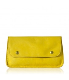 Portefeuille Vintage - Jaune - 100% Cuir