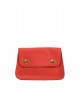 Pochette Vintage - Rouge - 100% Cuir