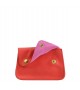 Pochette Vintage - Rouge - 100% Cuir