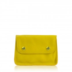 Pochette Vintage - Jaune - 100% Cuir