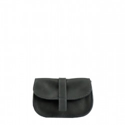 Porte-monnaie EMA - Anthracite - 100% Cuir