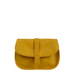 Pochette EMA - Ocre - 100% Cuir