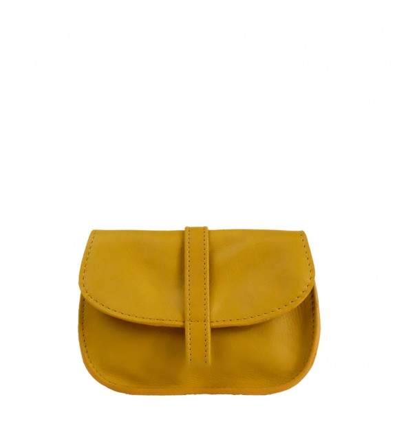 Pochette EMA - Ocre - 100% Cuir