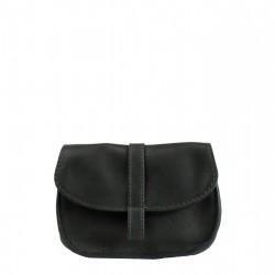 Pochette EMA - Anthracite - 100% Cuir