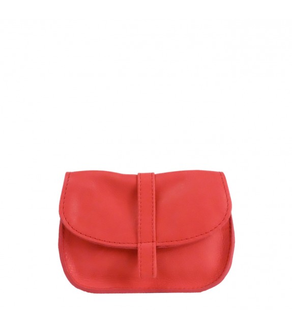 Pochette EMA - Rouge - 100% Cuir