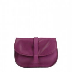 Pochette EMA - Fuchsia - 100% Cuir