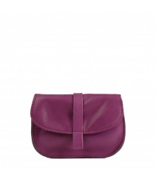 Pochette EMA - Fuchsia - 100% Cuir