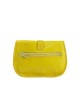 Pochette EMA - Jaune - 100% Cuir