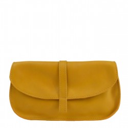 Portefeuille EMA - Ocre - 100% Cuir