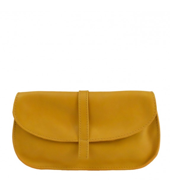 Portefeuille EMA - Ocre - 100% Cuir