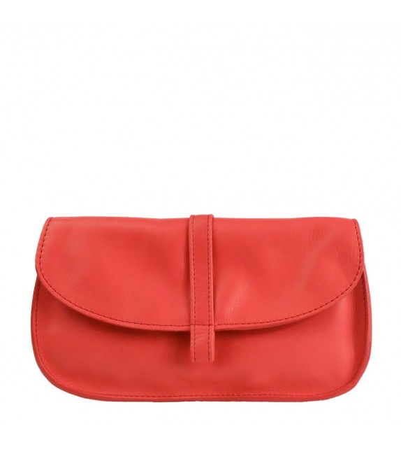 Portefeuille EMA - Rouge - 100% Cuir