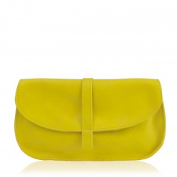 Portefeuille EMA - Jaune - 100% Cuir