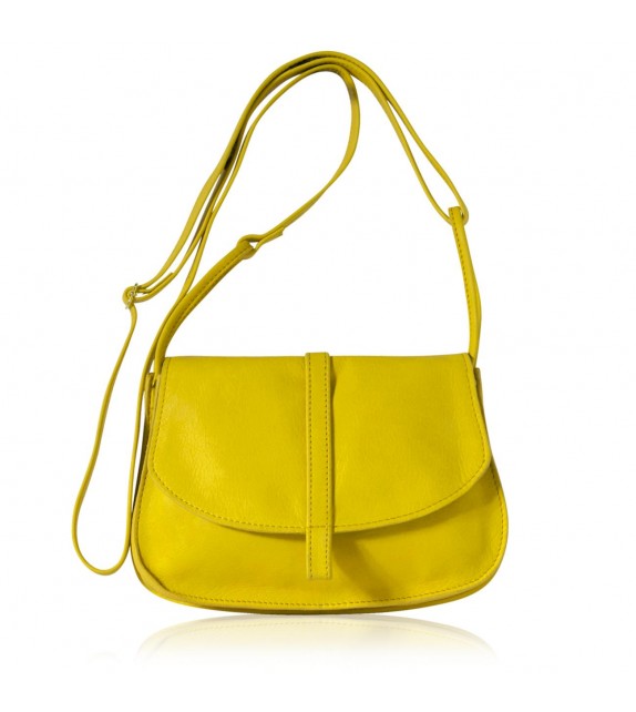 Sac Petit EMA - Jaune - 100% Cuir