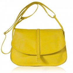 Sac Grand EMA - Jaune - 100% Cuir