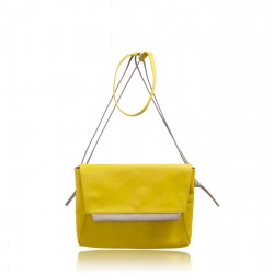 Sac Petit Aline en cuir Jaune