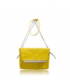 Sac Petit Aline en cuir Jaune