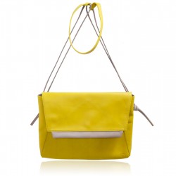 Sac Grand Aline en cuir Jaune