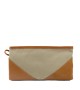 Pochette HOBO L Noisette - Toile et Cuir