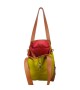 Sac HOBO M - Moutarde - Toile et Cuir