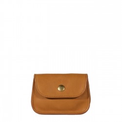 Porte-monnaie Vintage - Cognac - 100% Cuir
